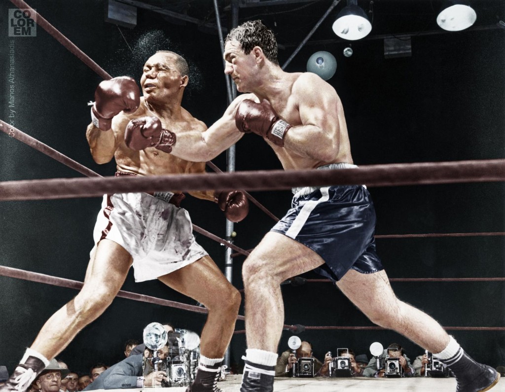 Rocky Marciano versus Jersey Joe Walcott, em 1952