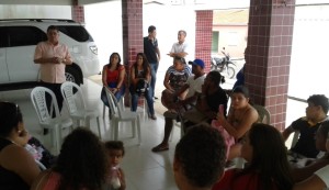 Mães conversam com o prefeito Webston Pinheiro
