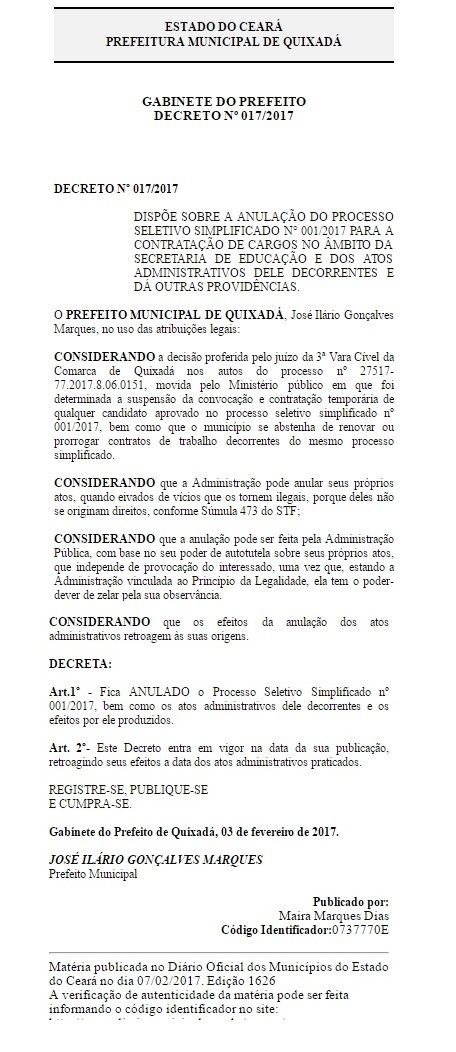 Quixadá - Política 01